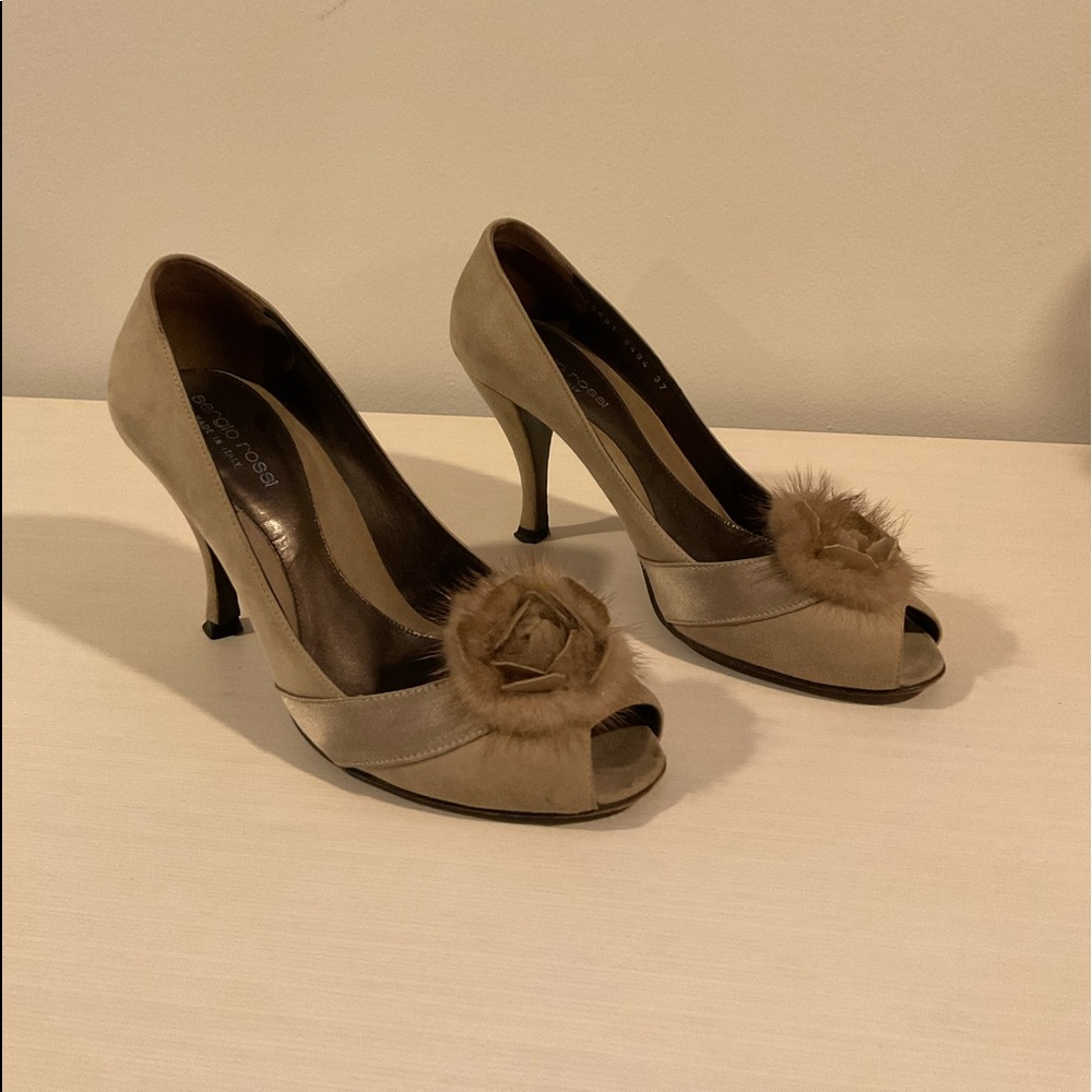 Sergio Rossi Suede Heels Size 37